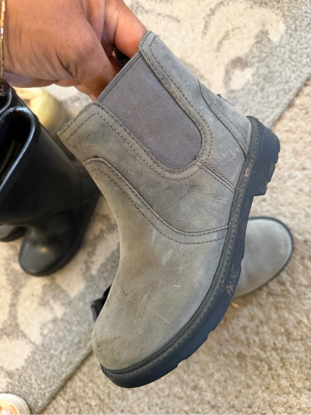 UGG Kids Grey Chelsea Boots